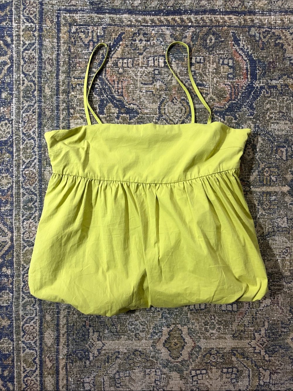 HYFVE Neon Green Bubble Spaghetti Strap Camisole Size M
